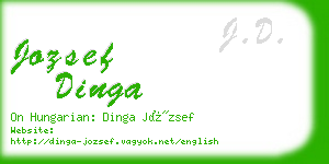 jozsef dinga business card